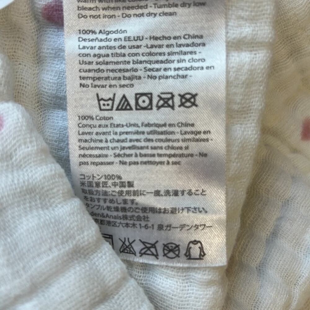 Aden + Anais Baby Security Blanket Lovey 100% Organic Cotton Owl Print - Picture 7 of 7